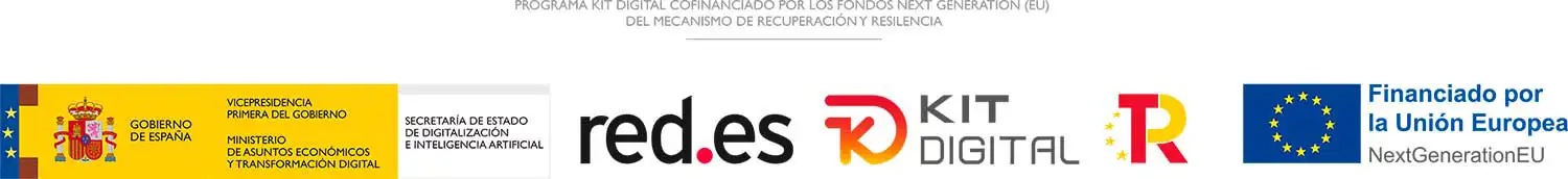 Logotipos de entidades financiadoras del programa Kit Digital